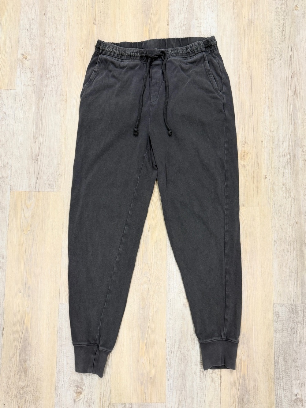 Aerie Charcoal Black Joggers with Drawstring Waist, Size Small